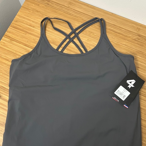 NWT FOURLAPS VITALITY DRESS GRAPHITE - Picture 2 of 9